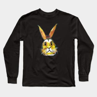 Cute old rabbit marrón Long Sleeve T-Shirt